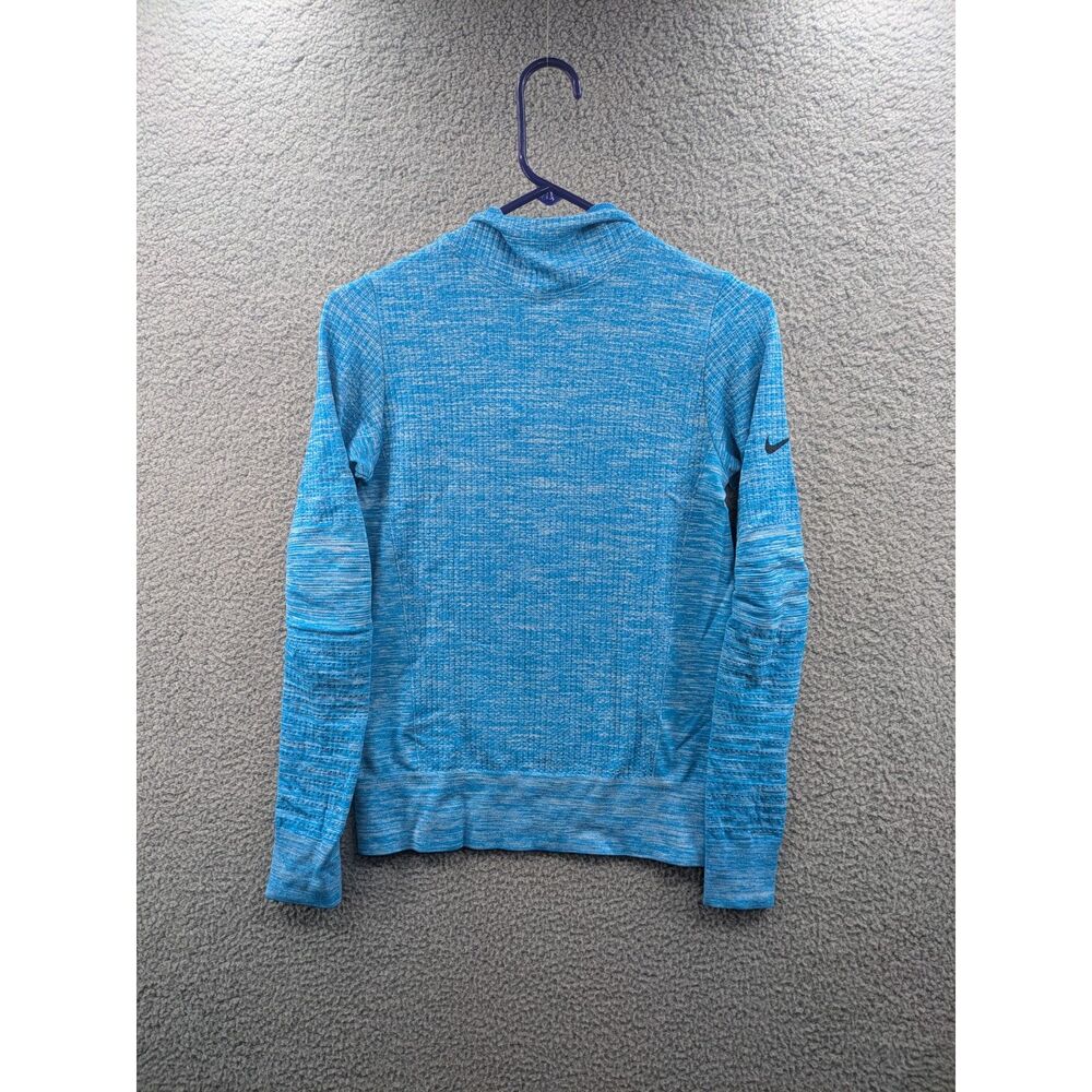 Nike Pro Hyperwarm Limitless Training Hoodie Blue Shirt Women's Medium